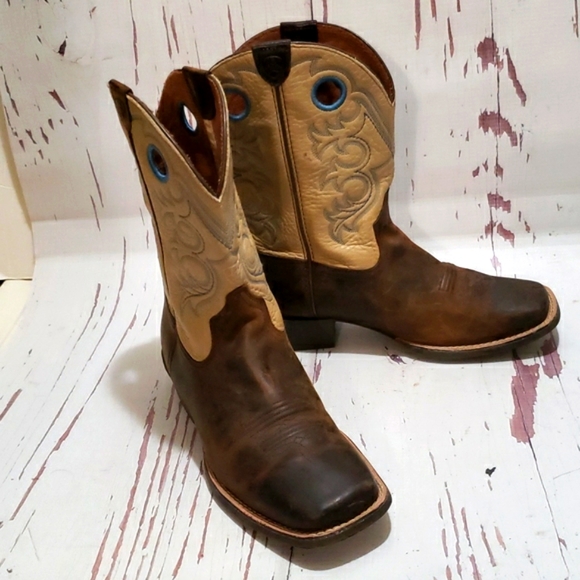 Cream Square Toe Mens Boots | Poshmark